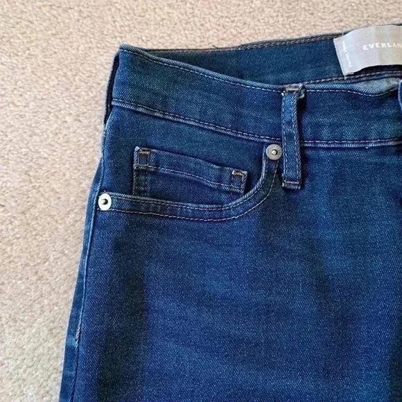 Everlane Mid Rise Skinny Jeans Blue Women's Size 27 Ankle Length Denim - Picture 5 of 14